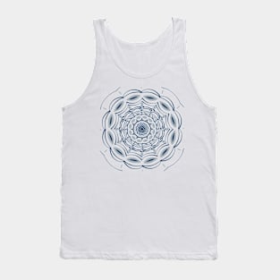 Winter Blues Pattern Tank Top